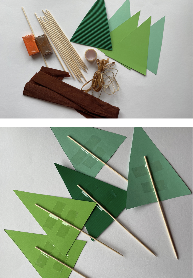 Tannenbäume basteln: 7 Ideen  aus Tonpapier