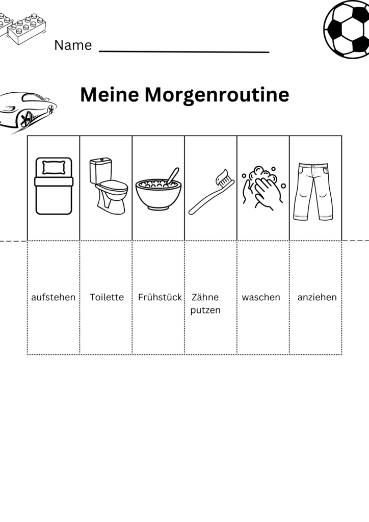 Morgenroutine für Kinder