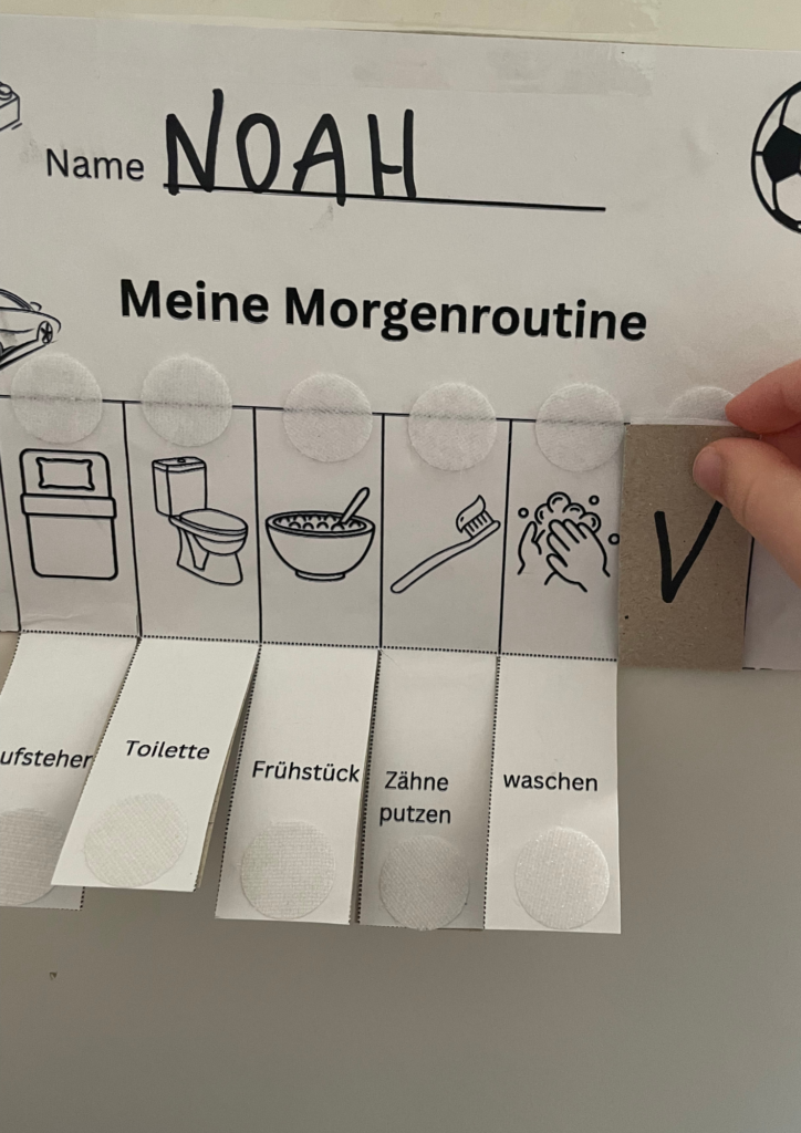 Morgenroutine für Kinder- kostenlose Druckvorlage!